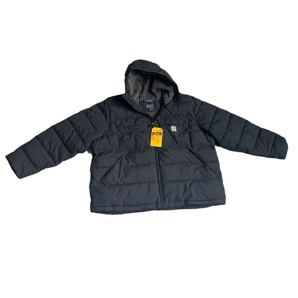Carhartt Black Montana Jacket Size 2XLarge Loose Fit Rain Defender - Picture 1 of 10